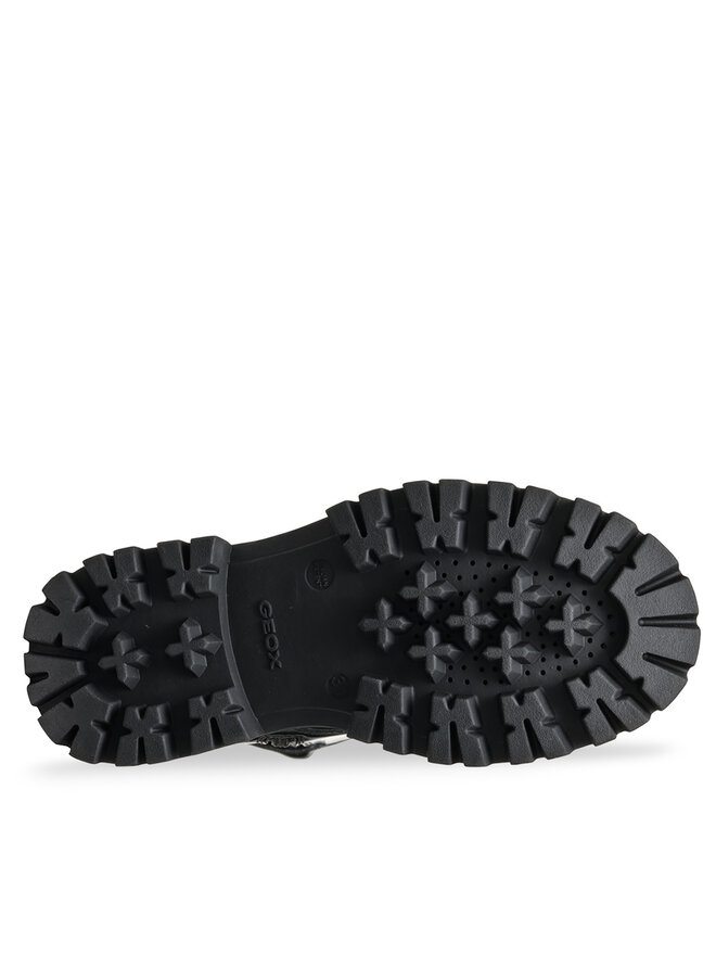 Geox Schnürstiefeletten Geox Maquinnens J46M6C 000CN C9999 Schwarz