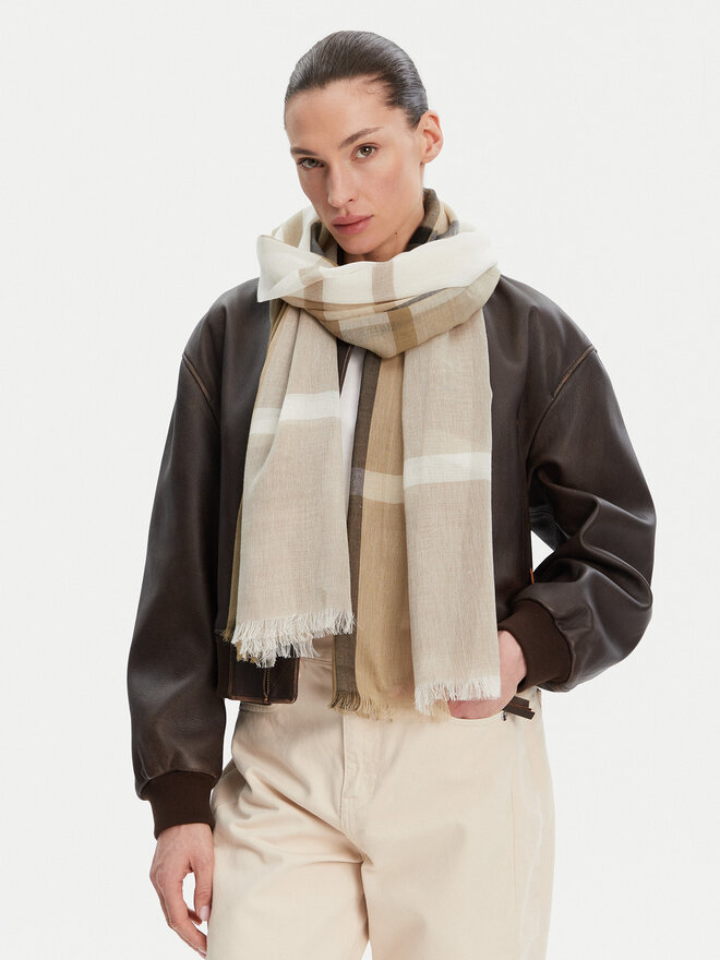 Barbour Szal Barbour Maisy LSC0469BE32 Beżowy
