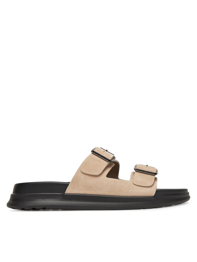 Tommy Hilfiger Šľapky Tommy Hilfiger D Density Hilfiger Sde Sand FM0FM05413 Béžová