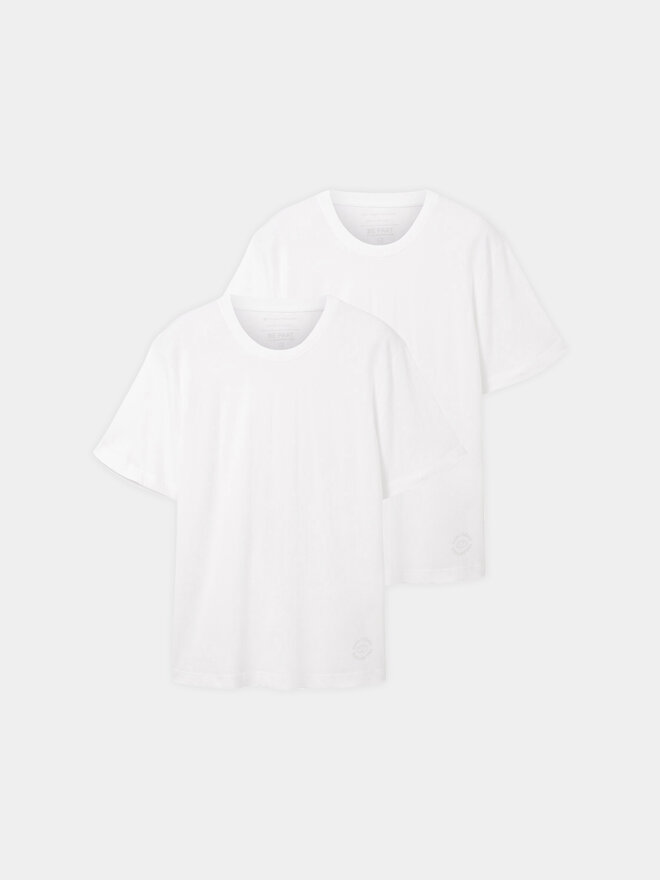 Tom Tailor Tom Tailor Σετ 2 T-Shirts 1037741 Λευκό Regular Fit