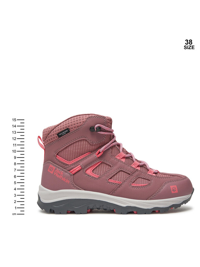 Jack Wolfskin Trekkingi Jack Wolfskin VOJO TEXAPORE MID 4042181-2197 S Różowy