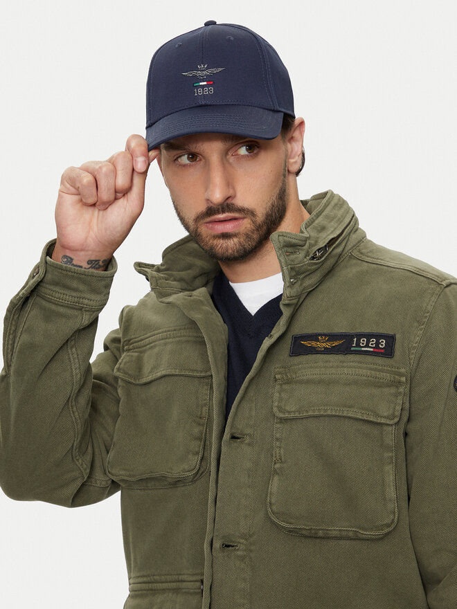 Aeronautica Militare Czapka z daszkiem Aeronautica Militare Cappellino 242HA1179CT2848 Granatowy