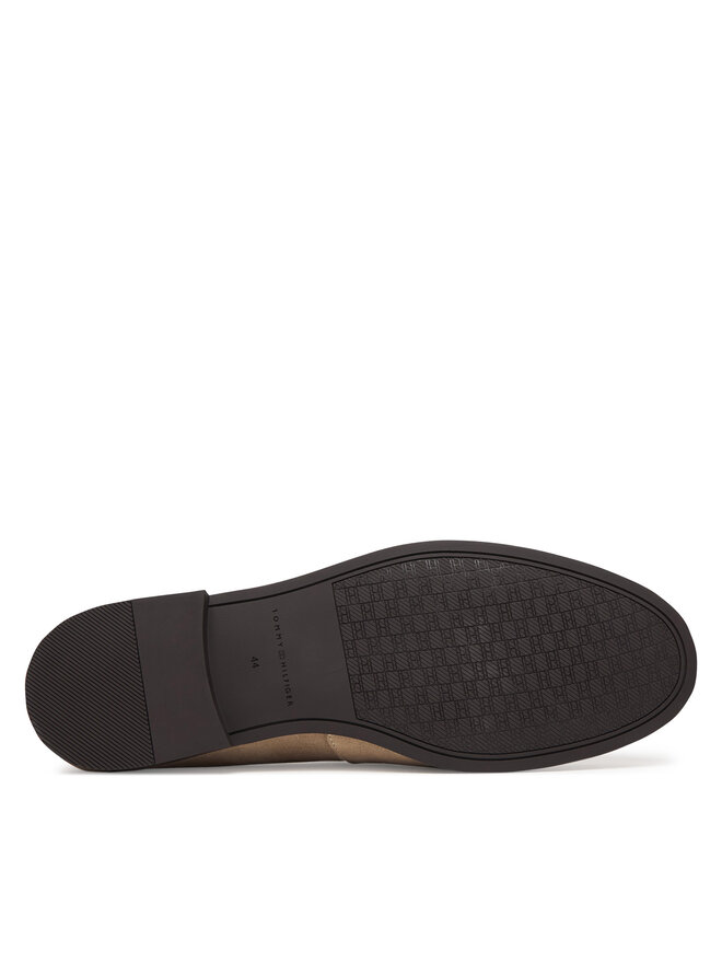 Tommy Hilfiger Slipper Tommy Hilfiger Flexible Slim Suede Loafer FM0FM05745 Beige