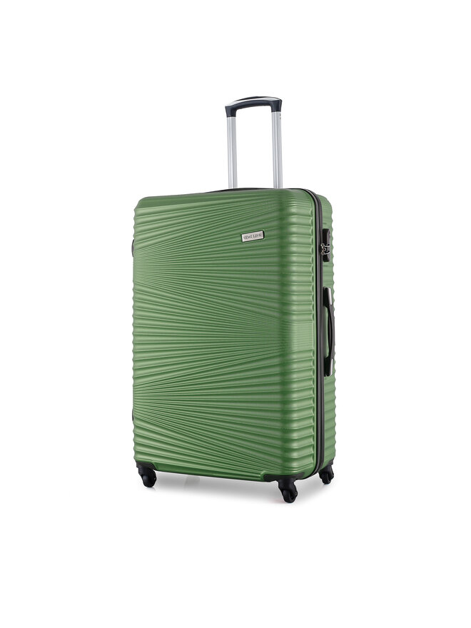 Semi Line Μεγάλη Βαλίτσα Semi Line T5746-3 Πράσινο