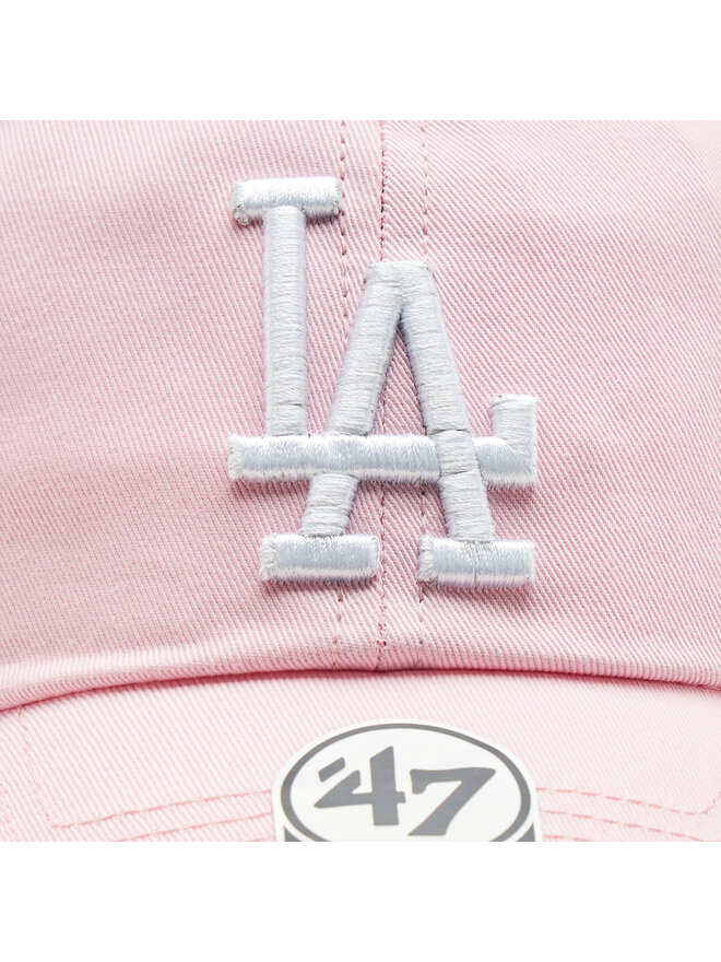 47 Brand Czapka z daszkiem 47 Brand MLB Los Angeles Dodgers '47 CLEAN UP B-RGW12GWSNL-PTA Różowy