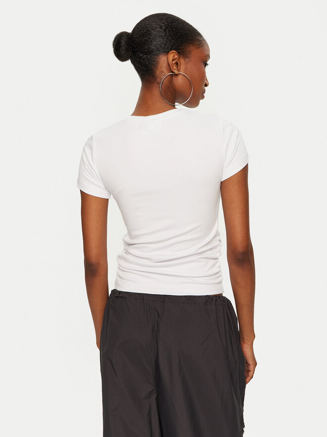 Juicy Couture Juicy Couture Póló Dot Ruched JCWCT24311 Fehér Slim Fit