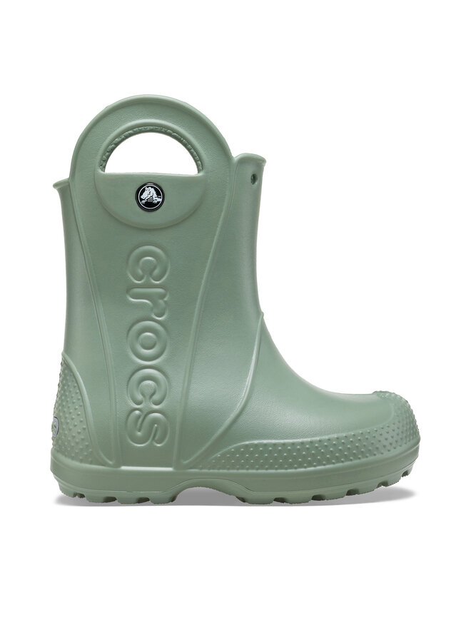 Crocs Kalosze Crocs Handle Rain Boot Kids 12803 Zielony