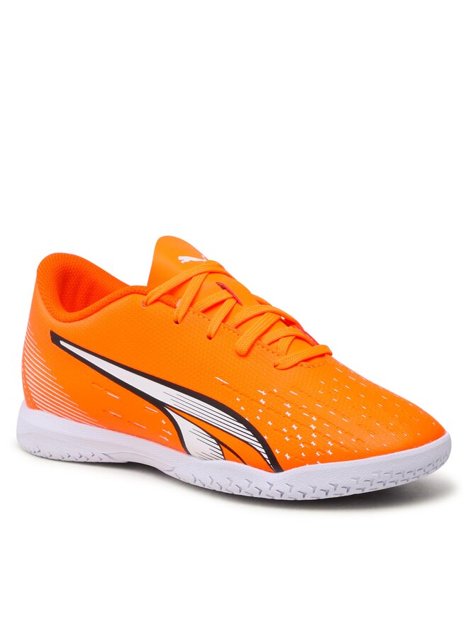 Puma Buty do piłki nożnej Puma Ultra Play It Jr 107237 01 Pomarańczowy