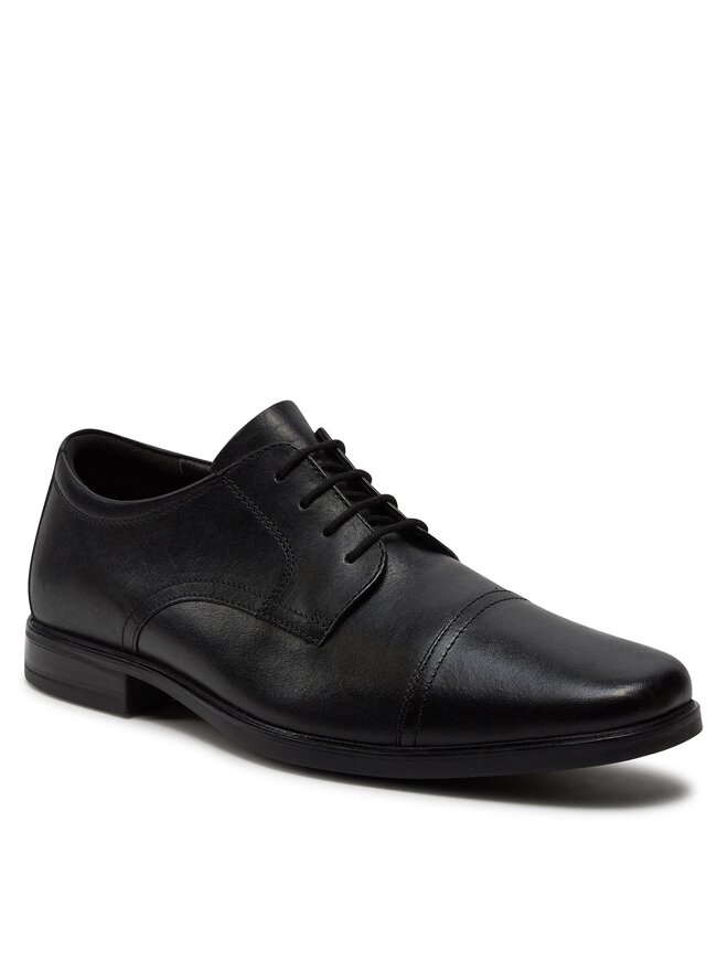 Clarks Półbuty Clarks Howard Cap 261620127 Czarny