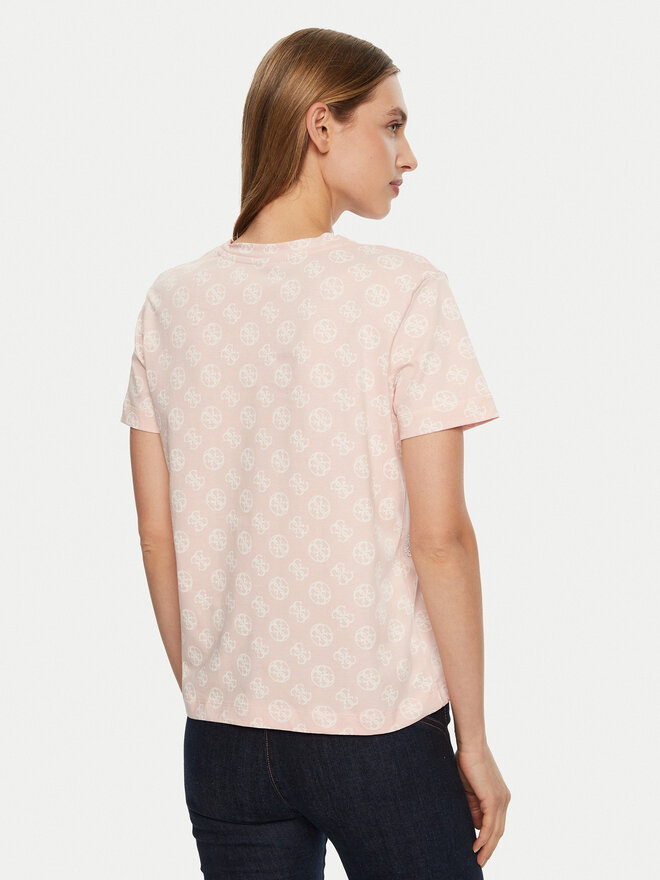 Guess Guess T-Shirt V4YI04 I3Z14 Ροζ Regular Fit