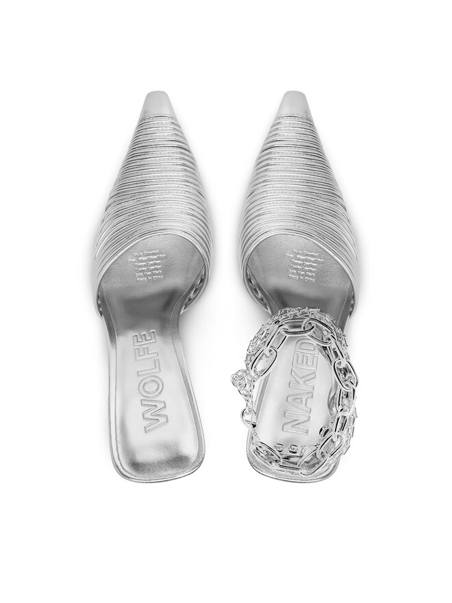 Naked Wolfe Natikači Naked Wolfe Chromed 00078 Srebrna