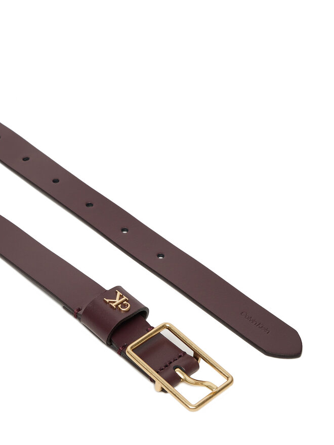 Calvin Klein Ženski pas Calvin Klein Square Buckle Ck Loop 25Mm LV04F7050G Bordo rdeča