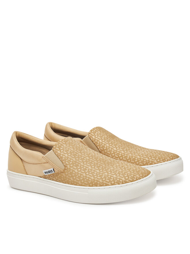 HUGO Sneakersy HUGO Morrie Slon Rnmono 50541694 Beżowy
