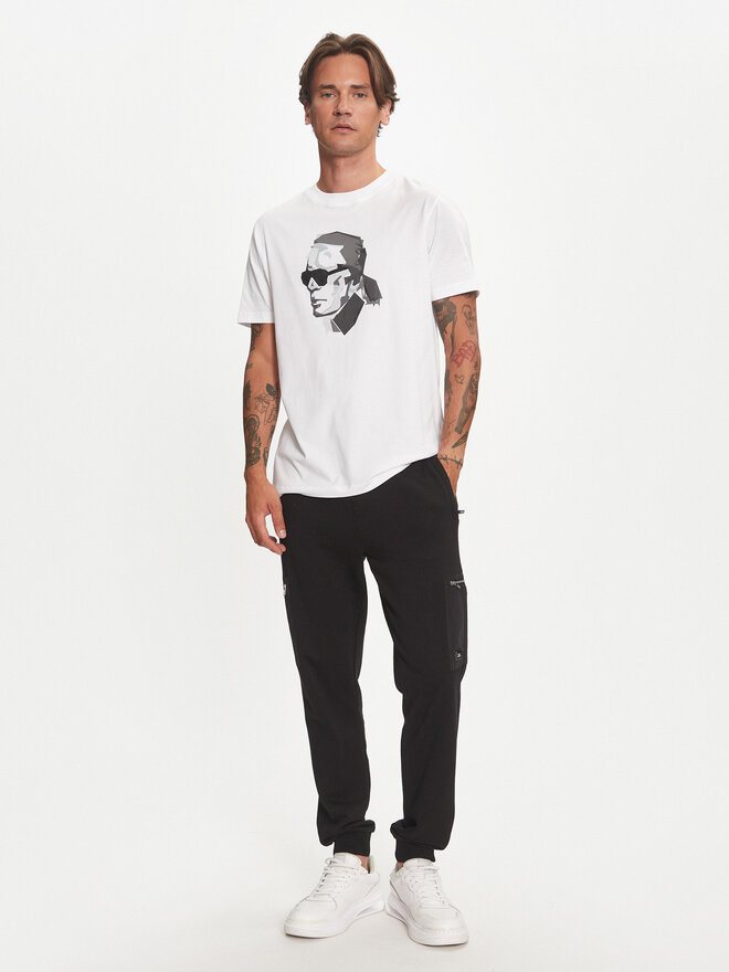 KARL LAGERFELD KARL LAGERFELD T-Shirt 755060 544242 Λευκό Regular Fit