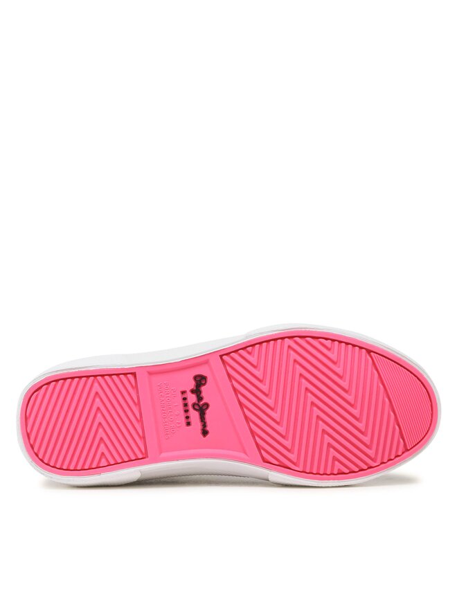 Pepe Jeans Πάνινα παπούτσια Pepe Jeans Kenton Basic Girl PGS30549 Λευκό
