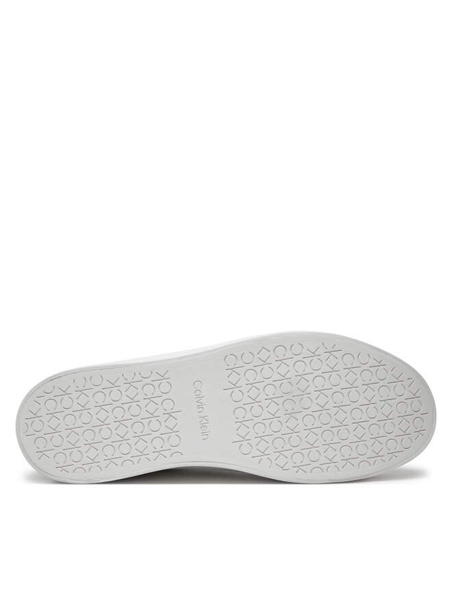 Calvin Klein Sneakersy Calvin Klein Vulc Lace Up Saff Fox W/Met Bt HW0HW02104 Biela