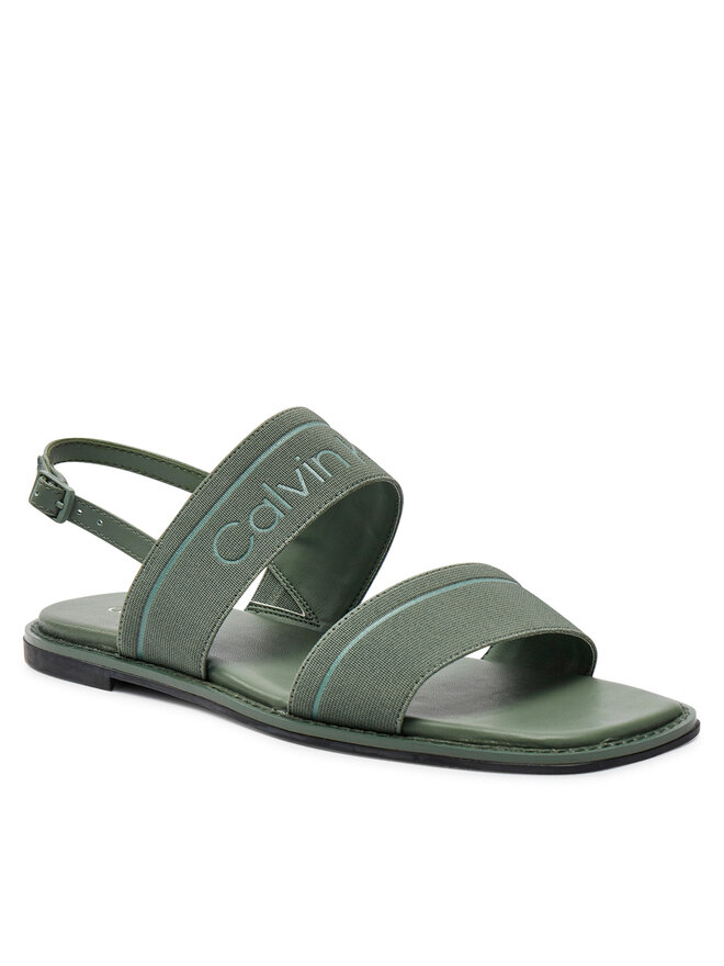 Calvin Klein Sandale Calvin Klein Flat Sandal He HW0HW01990 Verde