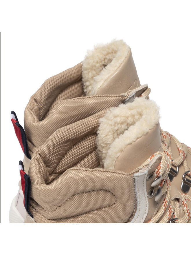 Tommy Hilfiger Polokozačky Tommy Hilfiger Warmilined Outdoor Boot FW0FW05973 Béžová