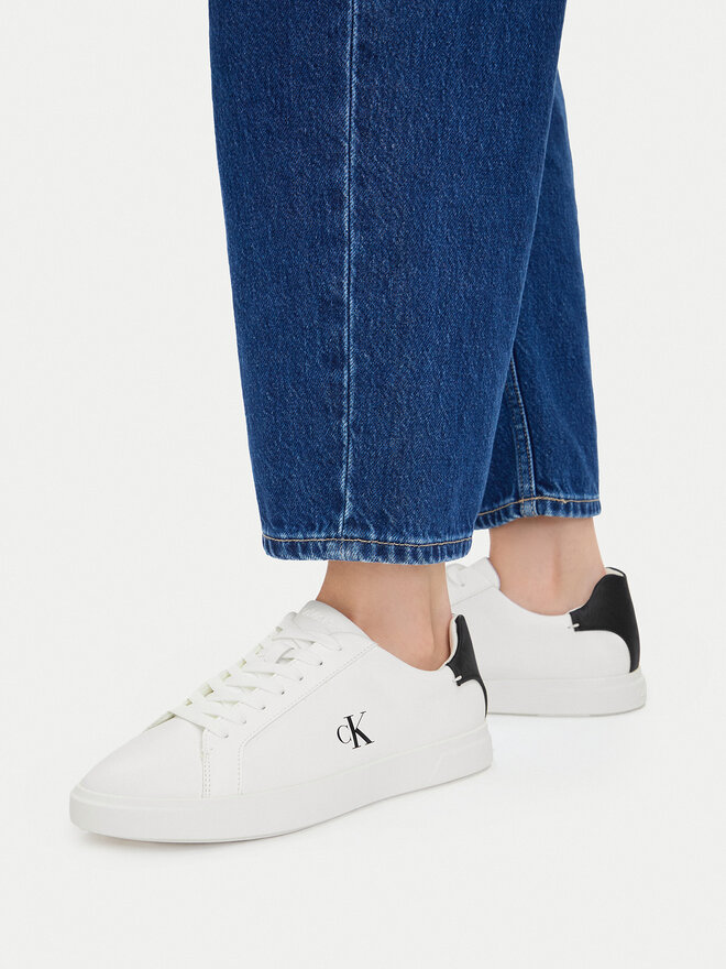Calvin Klein Sneakers Calvin Klein Low Pro Cup Laceup Lth Moire HW0HW02845 Weiß