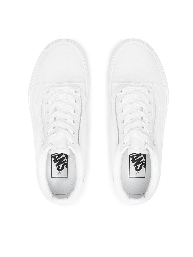 Low top vans all white clearance