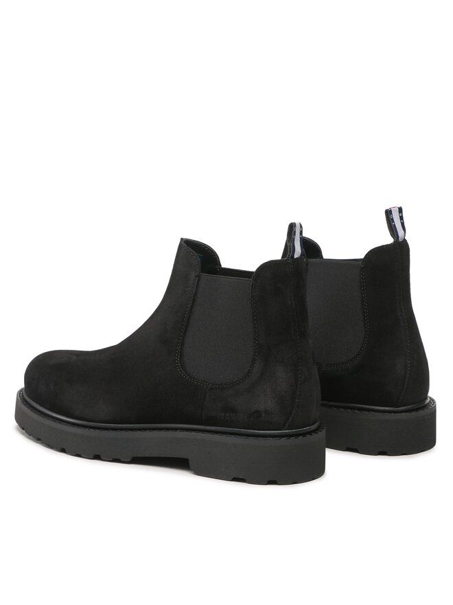 Tommy Jeans Боти тип челси Tommy Jeans Tommy Jeans Suede Boot EM0EM01205 Черен