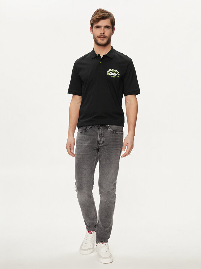 Jack&Jones Jack&Jones Poloshirt Logo 12246692 Schwarz Standard Fit