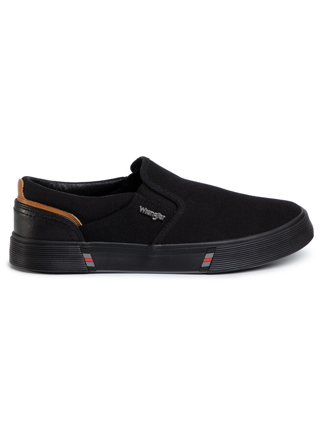 Wrangler Πάνινα παπούτσια Wrangler Monument Slip On S WM01002S Μαύρο