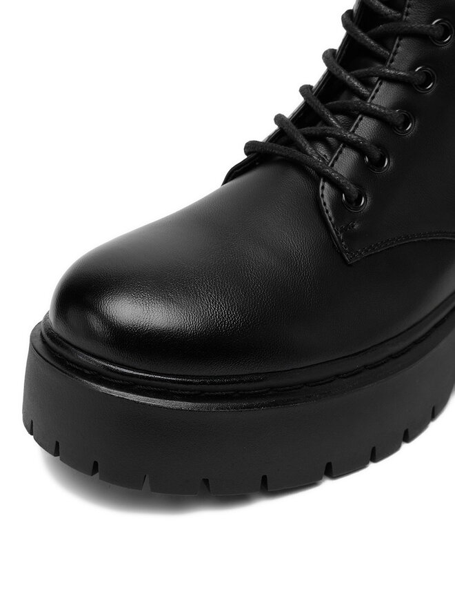DeeZee Schnürschuhe DeeZee 13123-1-BLACK PU Schwarz