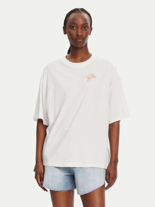 BOSS BOSS Camiseta C_Eboyfriend_4 50540441 Blanco Oversize