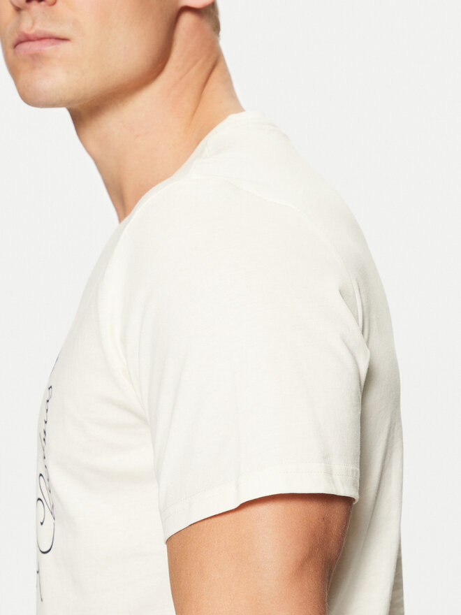 Blend Blend Camiseta 20717591 Écru Regular Fit