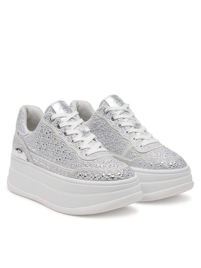 MICHAEL Michael Kors Sneakersy MICHAEL Michael Kors Hayes 43S5HYFS2D Srebrny