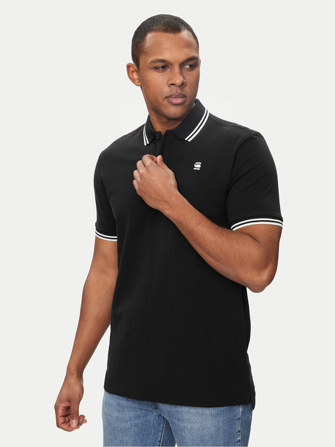 G-Star Raw G-Star Raw Polo marškinėliai Dunda D17127-5864 Juoda Slim Fit