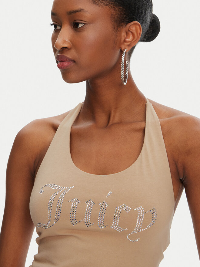 Juicy Couture Juicy Couture Top Tied JCWCT125306 Beige Slim Fit