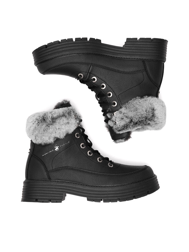 Beverly Hills Polo Club Botine Beverly Hills Polo Club V12-703 Negru
