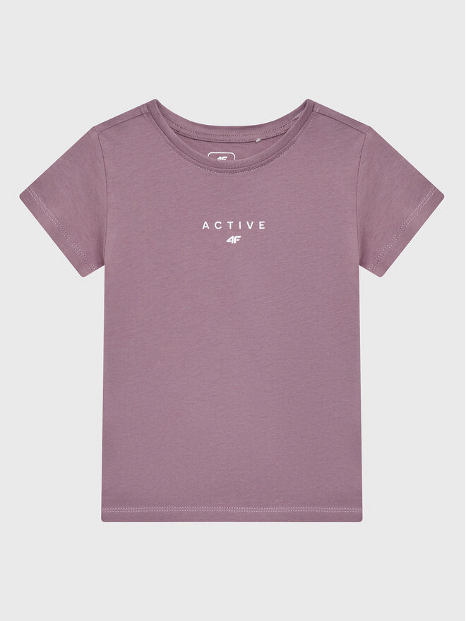 4F 4F Camiseta HJZ22-JTSD002 Violeta Regular Fit