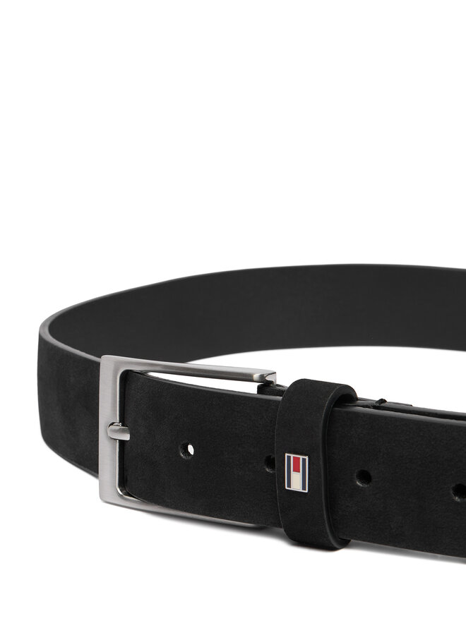 Tommy Hilfiger Gürtel Tommy Hilfiger Layton 3.5 Nubuck AM0AM15047 Schwarz