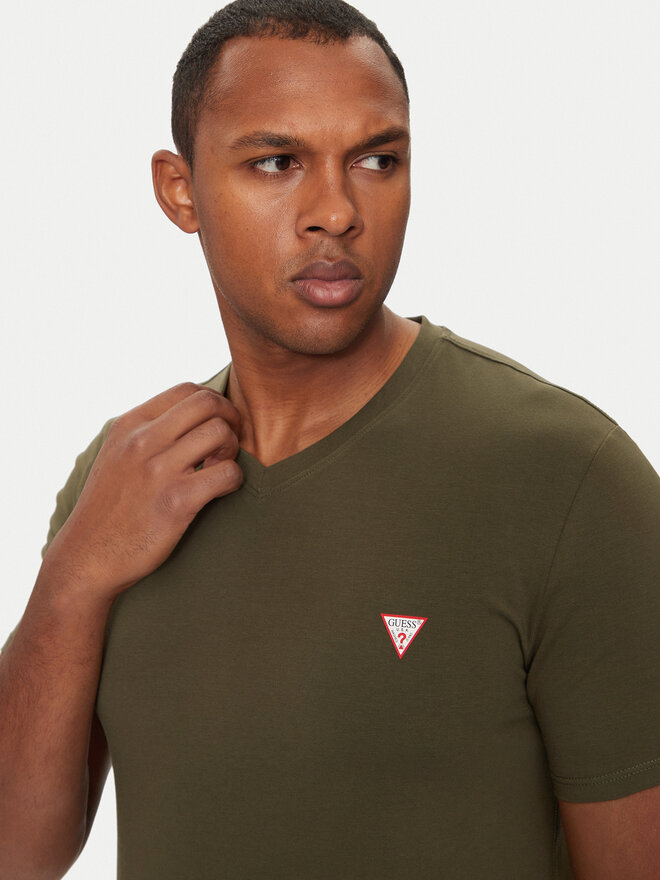 Guess Guess Póló M2YI32 J1314 Zöld Slim Fit
