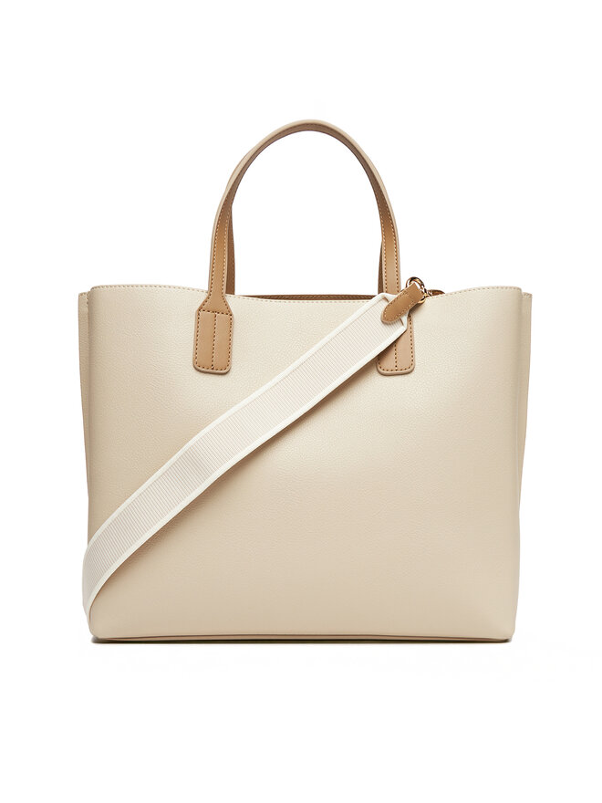 Tommy Hilfiger Τσάντα Tommy Hilfiger Th Distinct Satchel AW0AW17463 Μπεζ