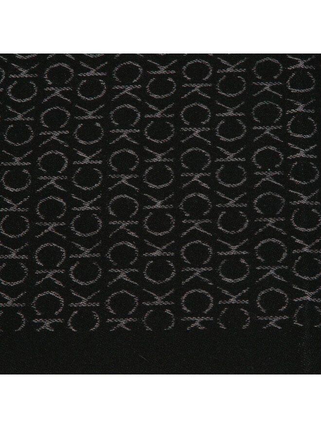 Calvin Klein Schal Calvin Klein Monogram Woven Scarf 35x180 Schwarz