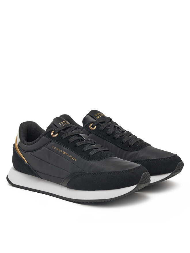 Tommy Hilfiger Sneakersy Tommy Hilfiger Essential Runner FW0FW08332 Czarny
