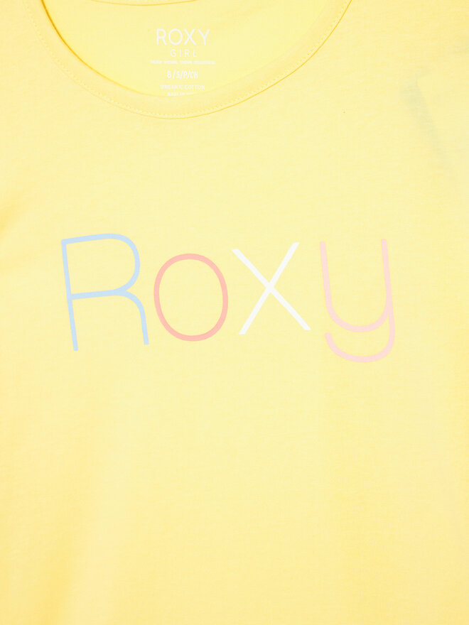 Roxy Roxy Marškinėliai Short Sleeve ERGZT03845 Geltona Regular Fit