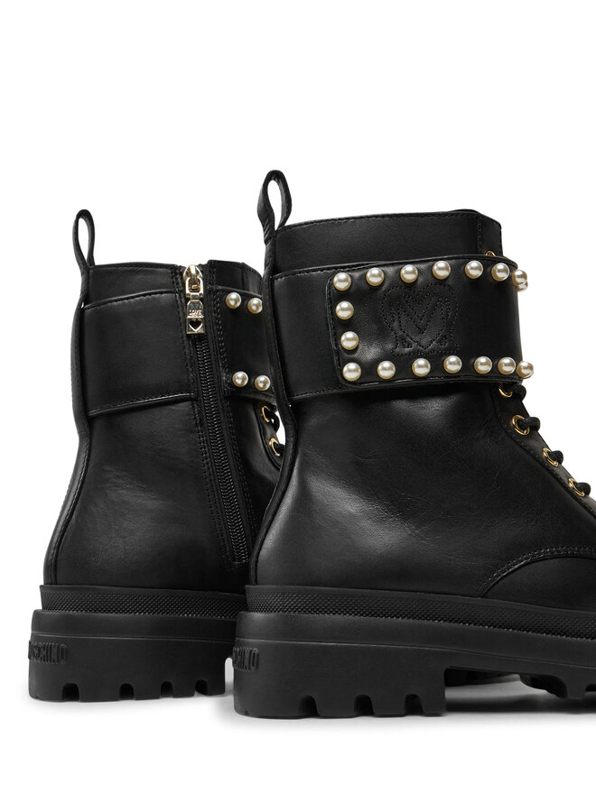 LOVE MOSCHINO Schnürstiefeletten LOVE MOSCHINO JA24235G0LIA0000 Schwarz