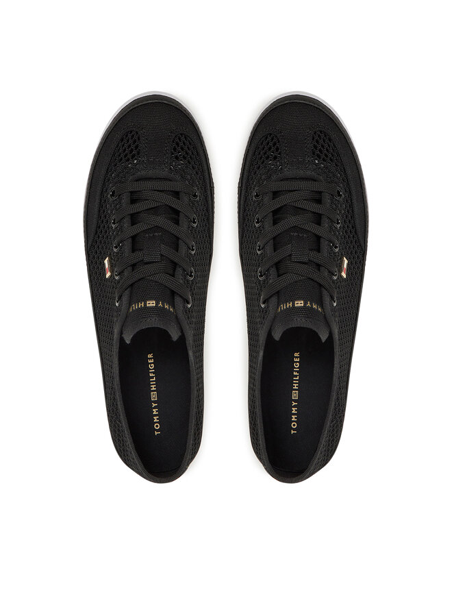 Tommy Hilfiger Sneakers Tommy Hilfiger Th Open Mesh Vulc Sneaker FW0FW08684 Negru