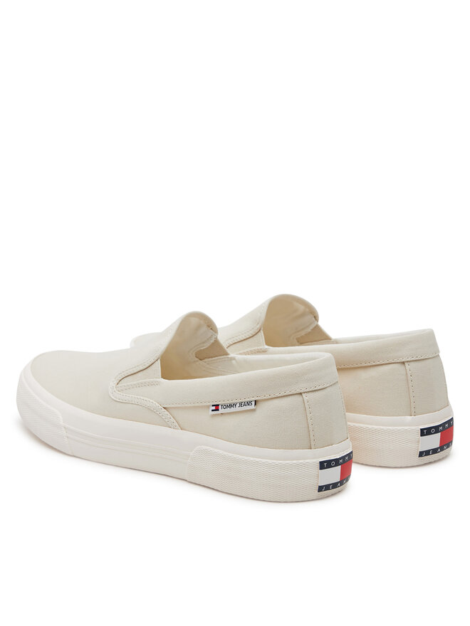Tommy Jeans Tenisówki Tommy Jeans Slip On Canvas Color EM0EM01544 Beżowy