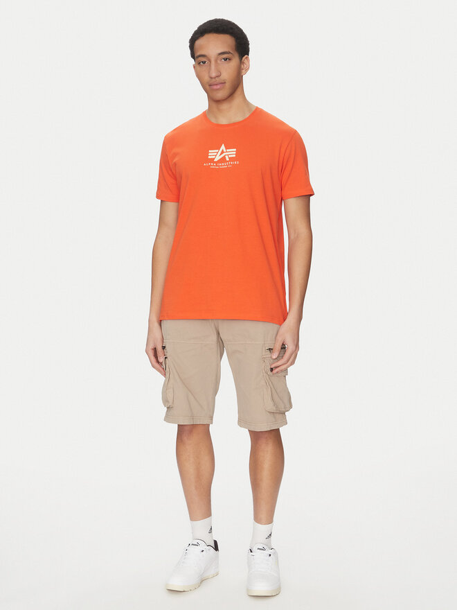 Alpha Industries Alpha Industries Póló Basic 118533 Narancssárga Regular Fit