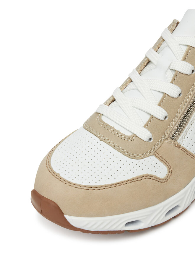 Rieker Sneakersy Rieker N5204-80 Biela
