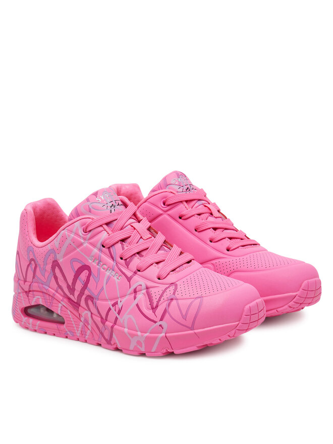 Skechers Сникърси Skechers Uno - Spread the Love 155507/HTPK Розов