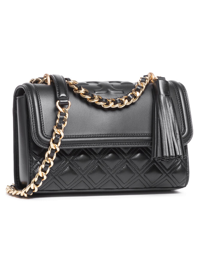 Tory Burch Rankinė Tory Burch Flaming Small Convertible Shoulder Bag 75576 Juoda