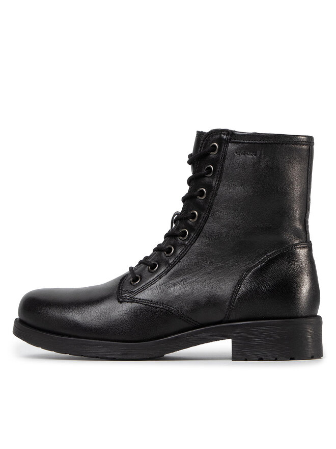 Geox Schnürschuhe Geox D Rawelle A D046RA 000TU C9999 Schwarz