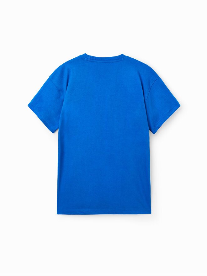 Desigual Desigual Camiseta 23SBTK09 Azul Regular Fit